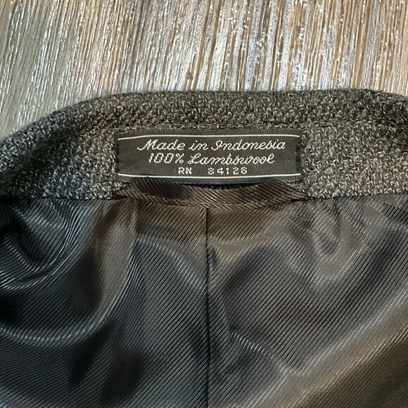 Hardy Amies Vintage‎ Blazer 100% Lambswool Suit Jacket Sport Coat Mens Size 46R - Picture 5 of 11
